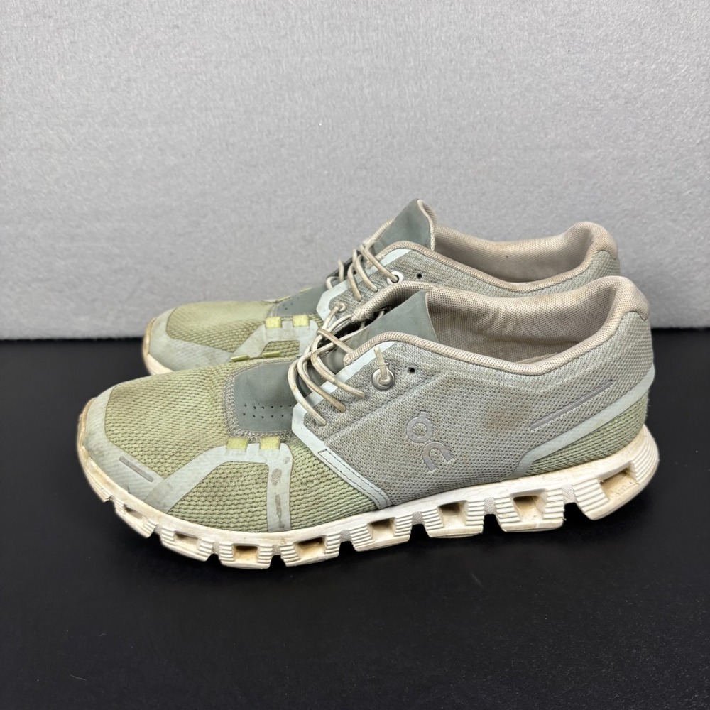 On Running Cloud 5 Combo Womens 8 Shoes Sneakers 79.98844 Grey Green Athletic